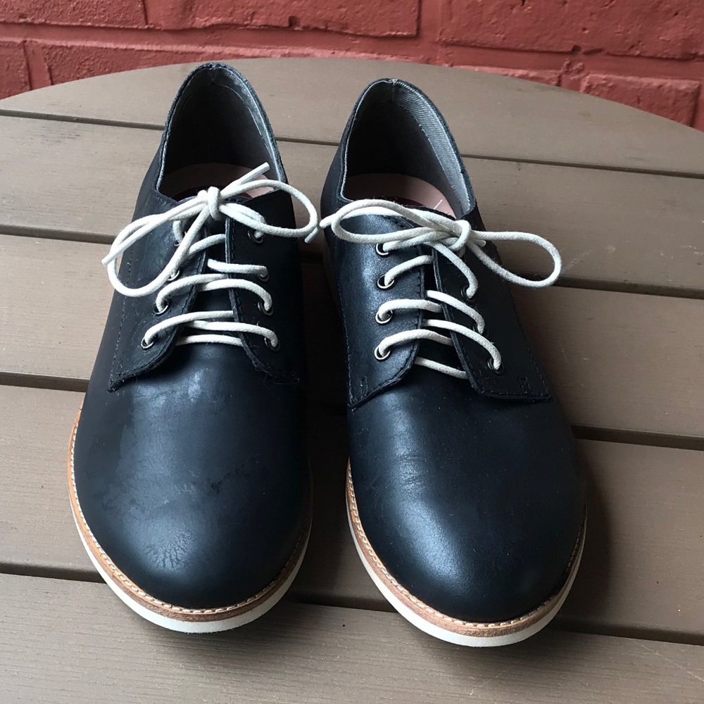 Rollie Black Leather Derby